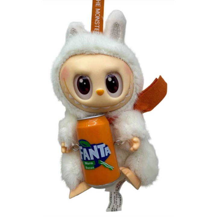 Jucarie plus, breloc pentru ghiozdan, geanta si chei, pufos si dragalas, model fanta