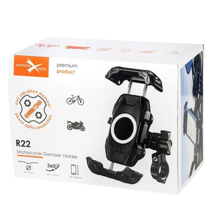 Suport Moto Extreme Style, negru, pentru R22