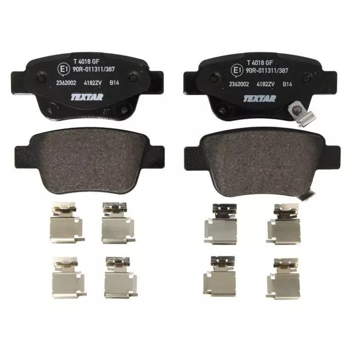 Textar fékbetét készlet Toyota Avensis 03-hoz, 101,9x46x17mm, akusztikus kopásjelzővel