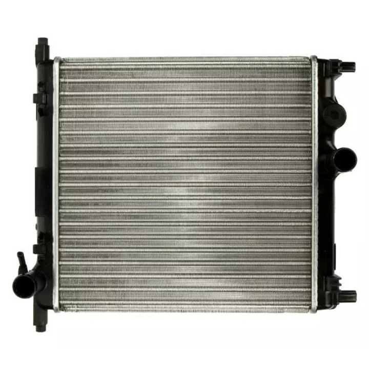 NRF autó radiátor, Zebra típus, 360x352x23mm, VW MII/CITYGO/UP 1.0 12- modellekhez