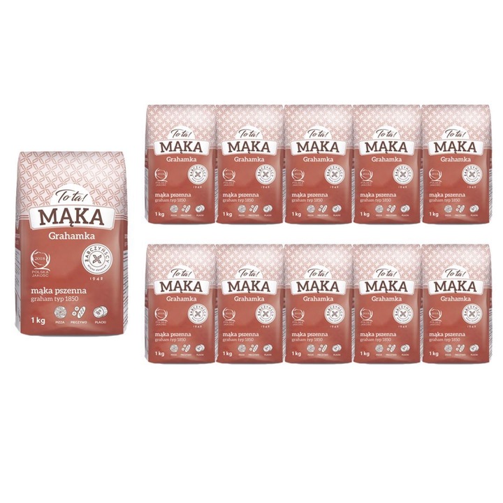 Faina de grau tip 1850, To Ta, 900g, 10 bucati