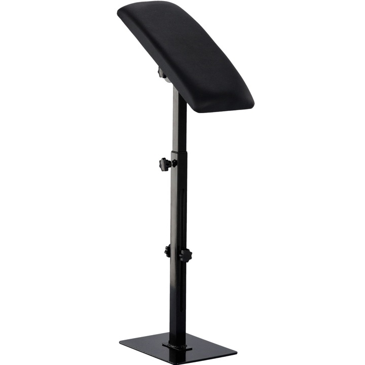 Cotiera profesională Calissimo TATT-13, neagră, dimensiuni 63-95cm, suport pentru picioare reglabil și pliabil