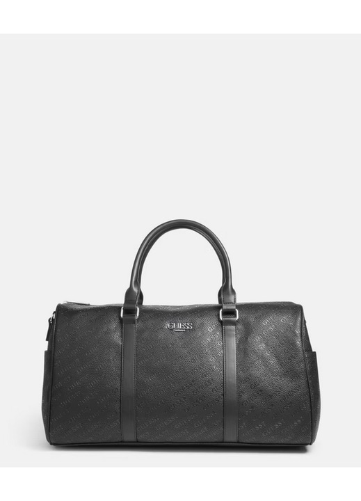 Geanta de voiaj, GUESS, Ezra, eco piele, negru, 46x25x20 cm