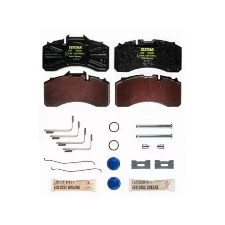 Fékbetétek BPW, Textar, 210,9x104,1x29mm