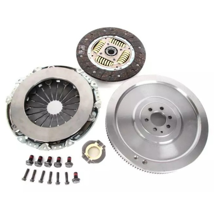 Kit ambreiaj Valeo, 225mm, 28 dinti, cu rulment, pentru VW EOS/GOLF/PASSAT 2,0 FSI 04-10