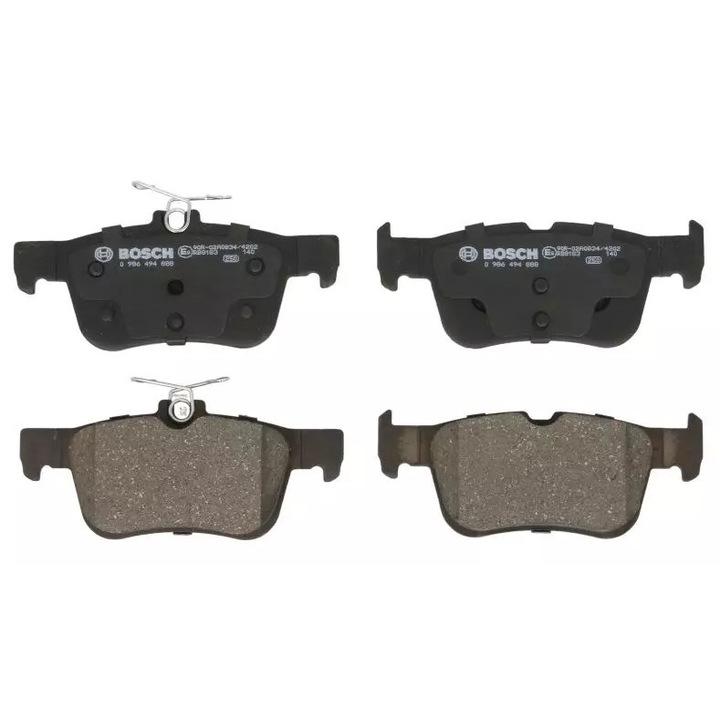 Bosch fékbetétek, készlet, 15,8x123x48,5mm, Ford Mondeo 2,0 TDCI-hez