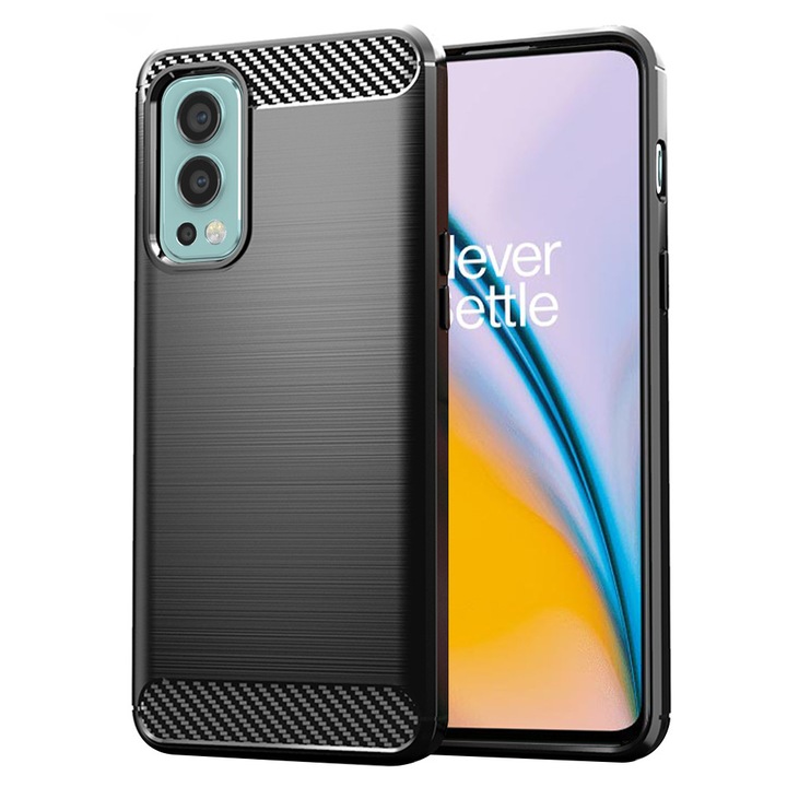 Калъф за OnePlus Nord 2 5G, TPU, Stef's Cat, Черен