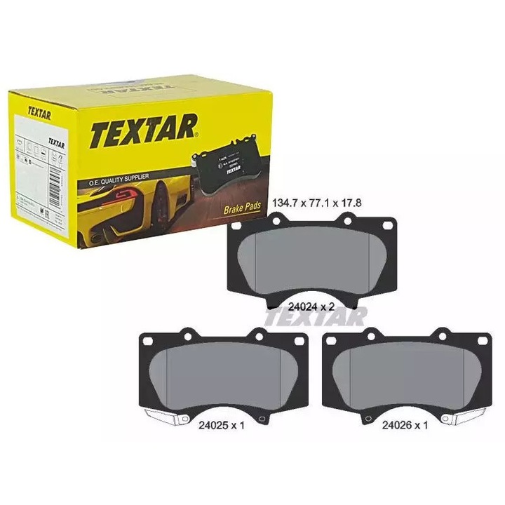 Első fékbetétek, Textar, Toyota Land Cruiser 03-/Pajero 07- modellekhez