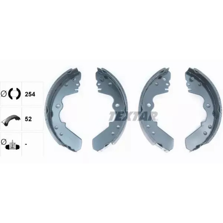 Fékbetétek Opel Frontera, Textar, 254x52mm, eredetivel egyenértékű minőség