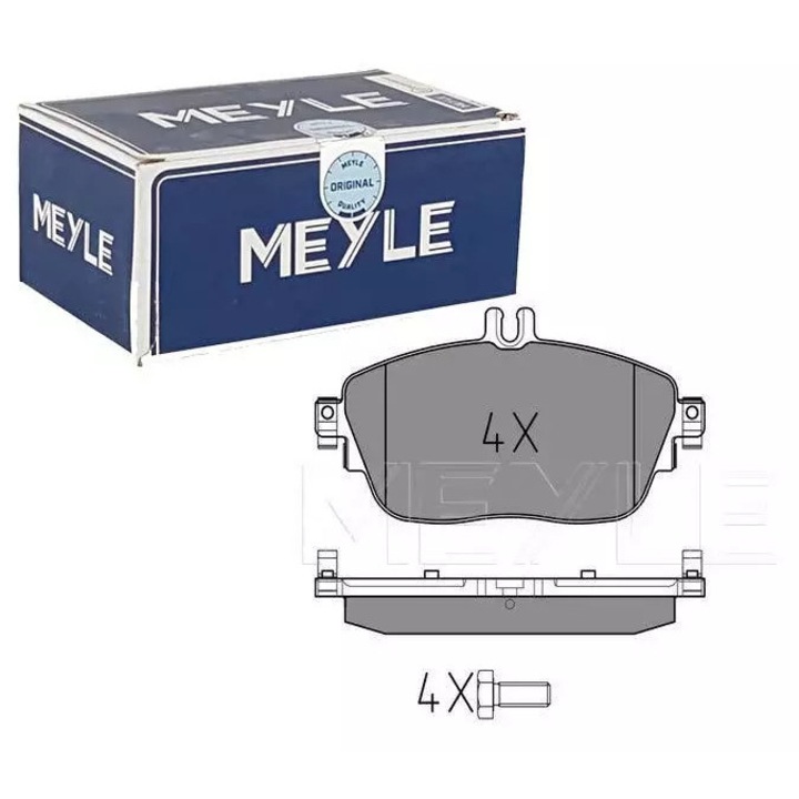 MEYLE fékbetét szett, Mercedes A-osztályhoz/B-osztályhoz, 19x144x71mm, csillapító alátéttel és csavarokkal