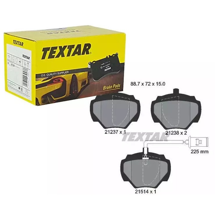 Fékbetétek, Ruville, Land Rover Discovery 94-/Defender 98-16-hez, 88,7x71,7x15mm, készlet