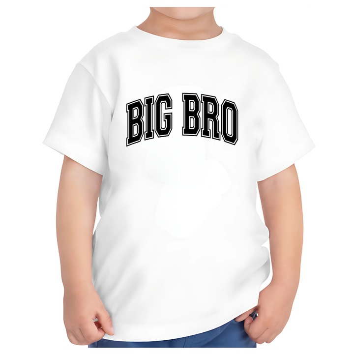 Fehér gyerek póló vicces üzenettel a nagytestvérnek, Fehér