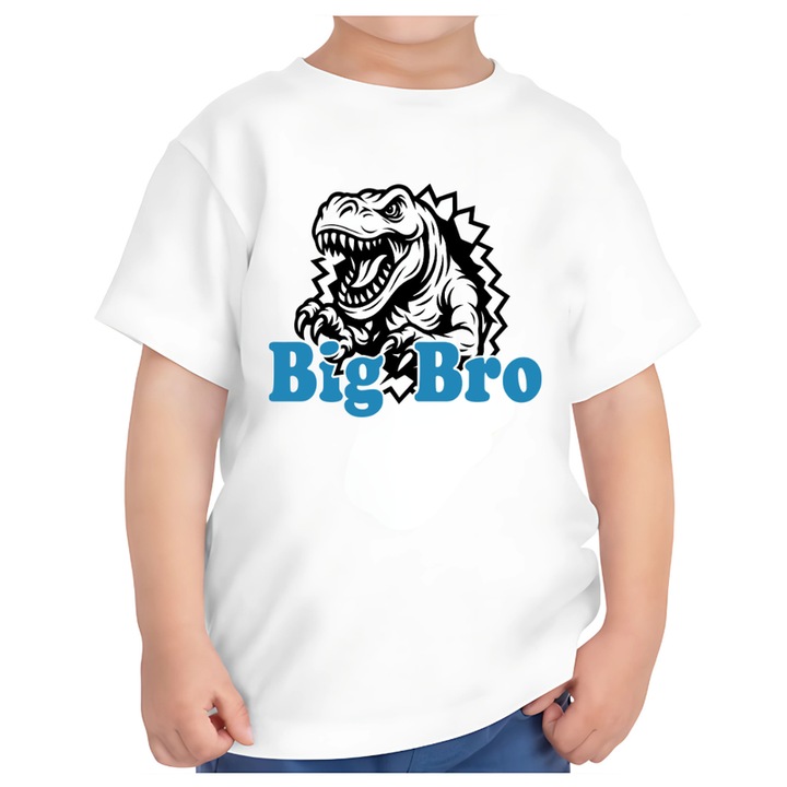 Nagyteso feher polo vicces uzenettel a nagy testvernek, Fehér