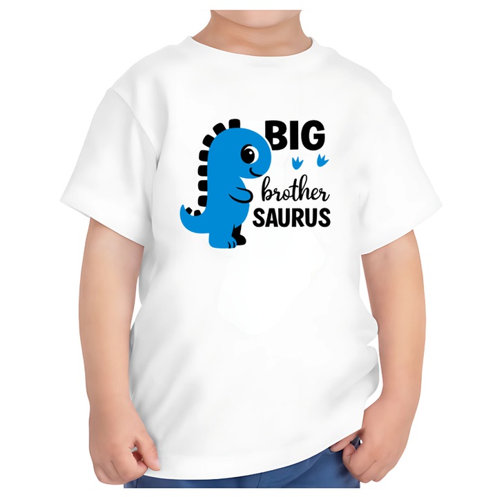 Egyedi fehér póló - nagytestvér, Fehér