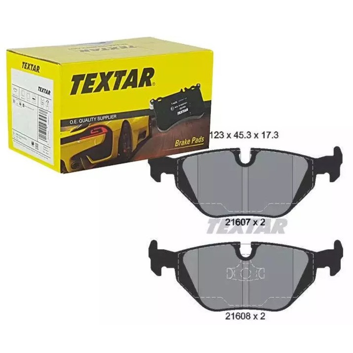 Fékbetétek, Ruville, készlet, 123x45,3x17,3mm, BMW E36-hoz, hátsó