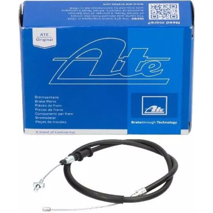 Cablu frana de mana, ATE, 1385mm, Fiat Ducato, 2.0-3.0 D 06, stanga/dreapta