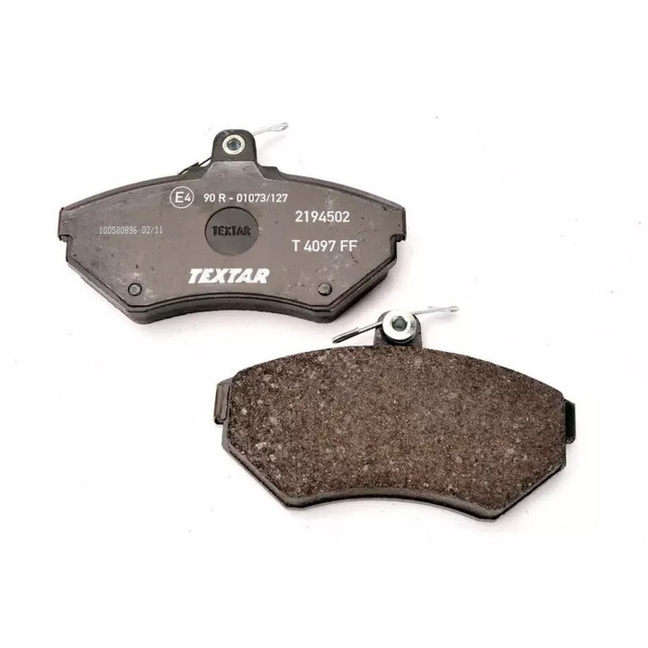Fékbetétek, Textar, VW-hez, 119.2x69.5x16.2mm, első