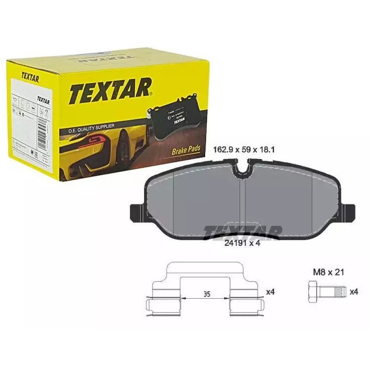 Textar első fékbetétek Land Rover Discovery 04-/Range 04- modellekhez