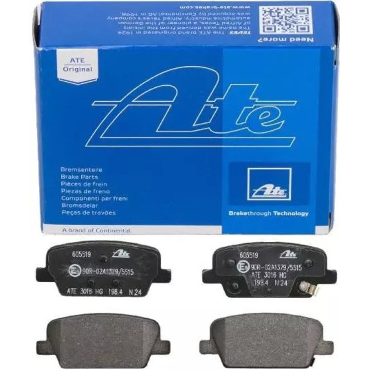 ATE спирачни накладки 15,9mm, 110,7mm, за Hyundai Santa Fe 2,0-2,2 CRDI/2,4-3,5 18-