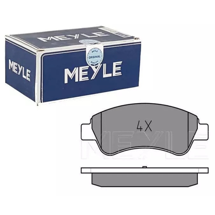 Fékbetétek, MEYLE, Citroen Berlingo 03-hoz, 136,7x52x19mm, PRÉMIUM minőség
