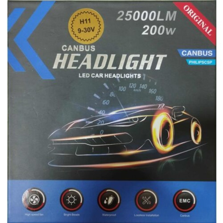 LED auto - Far LED H11 în pereche LED CANBUS 9-30V