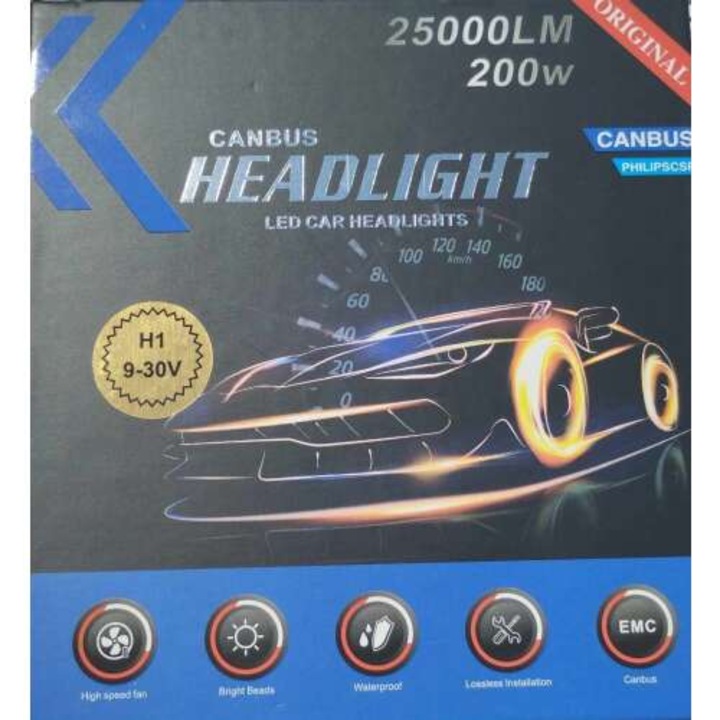 LED auto - Faruri LED H1 CANBUS în pereche 9-30V