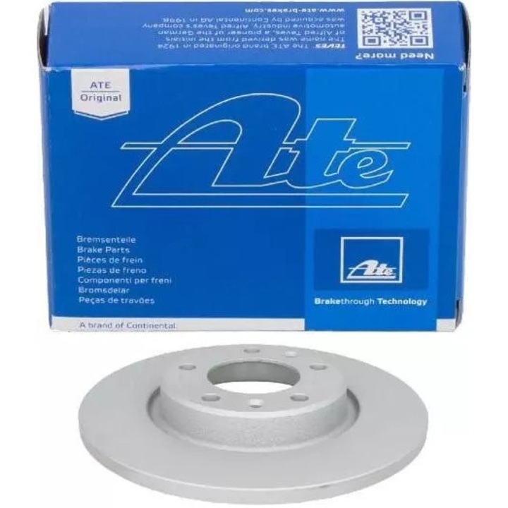 ATE féktárcsa, tömör, 5 lyukú, 268x35mm, Peugeot 308/3008-hoz