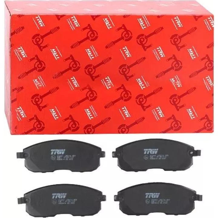 Спирачни накладки TRW комплект Nissan Juke 10- 137,2x53x17mm