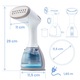 Parownica de imbracaminte Berdsen, 1500 W, 32 g/min, rezervor 280 ml, set cu perie