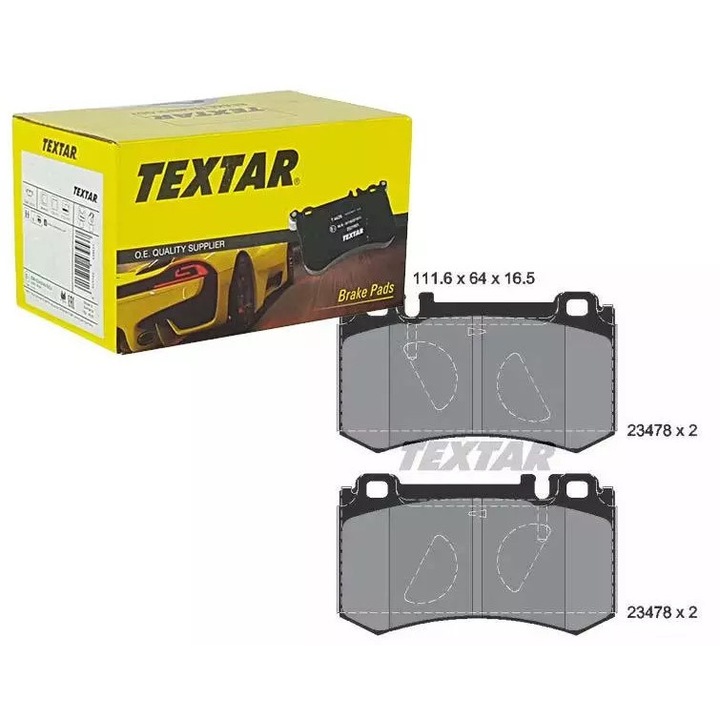 Fékbetétek, Ruville, készlet, 12,5x8,1x8cm, 111,6mm, 64mm, Mercedes C209/W211/W220/R230 02-12-hez