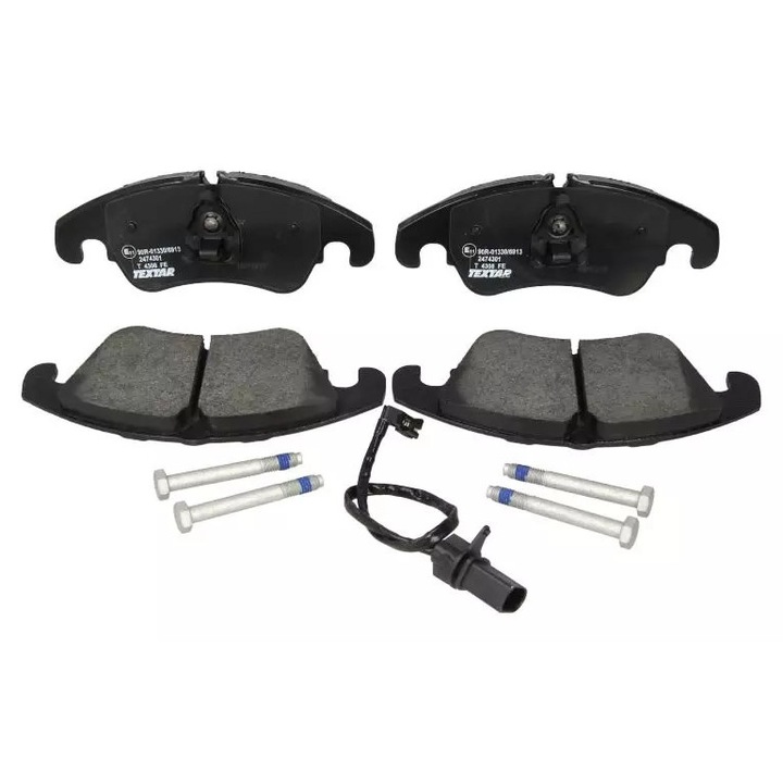 Textar fékbetétek VW A4/A5 07-/A6 09- típusokhoz, 188,2x73,5x19,4mm, csavarkészlettel