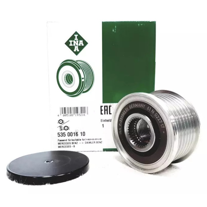 INA generátor szabadonfutó, 6 bordás szíj tárcsa, 11mm, Mercedes 2,2CDI/2,7CDI-hez