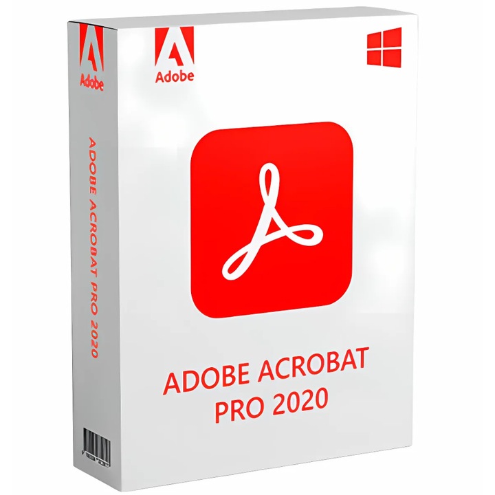 Adobe Acrobat Pro 2020 – Licenta permanenta fara abonament, software complet pentru editare, creare si semnare PDF, cu functii avansate de securitate si interfata intuitiva, ideal pentru uz profesional si personal
