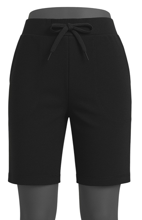 Дамски памучни шорти Elprod, Черен