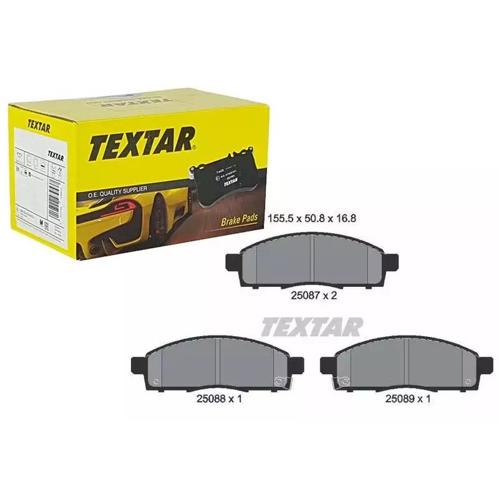 Fékbetétek, Ruville, 155,5x50,8x16,8mm, 2 jelzővel, Nissan NV200 10-hez