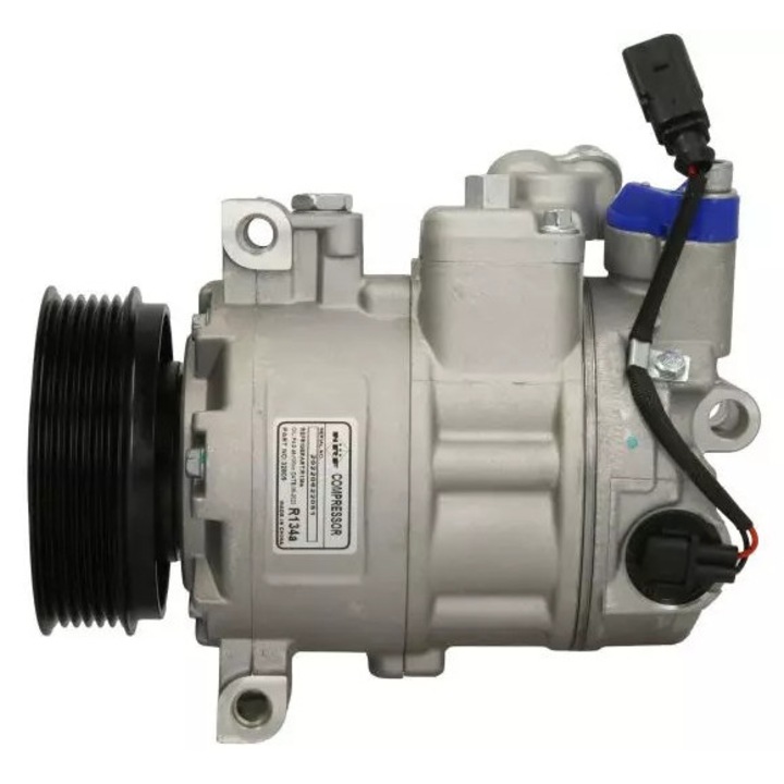 NRF klímakompresszor PAG olajjal, 12V, 6 horony, 100mm, 140ml