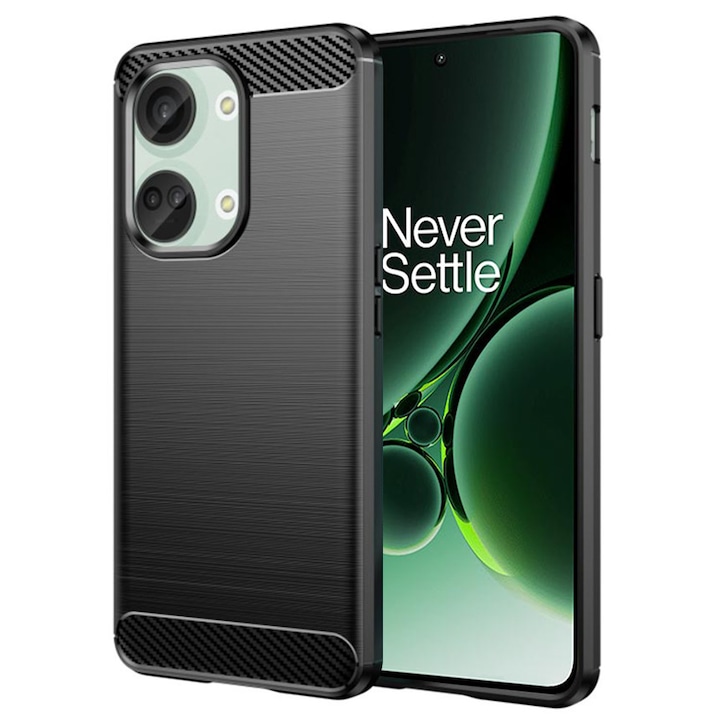 Калъф за OnePlus Nord 3 - Carbon Silicone - Черен