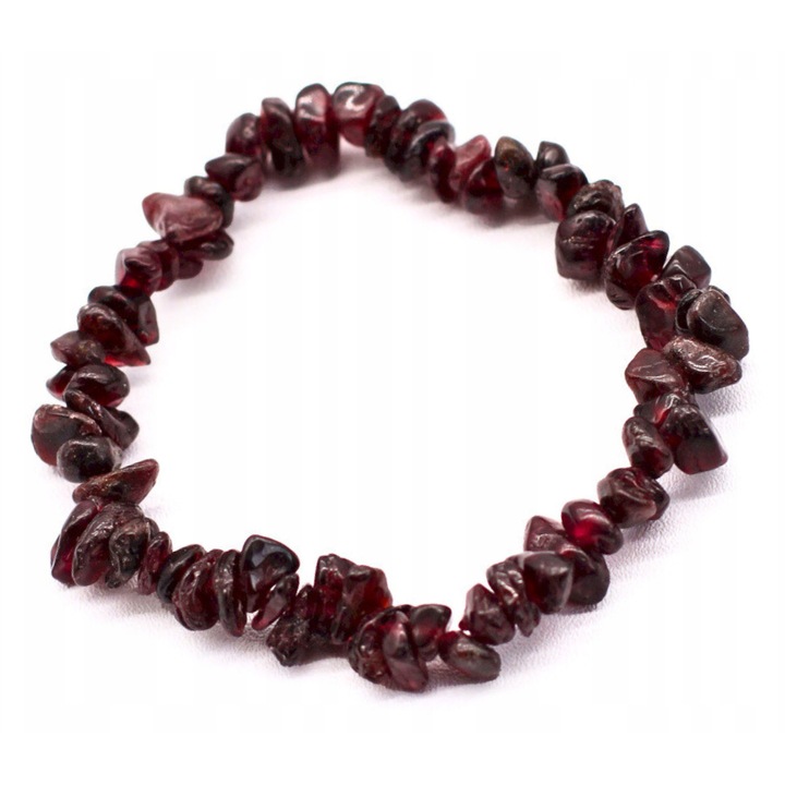 Bransoleta din piatra, Ancient Wisdom, design elegant, culoare rosie