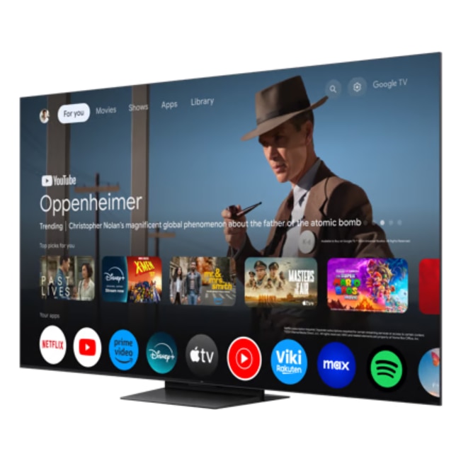 Televizor QLED TCL 75MQLED85K, 189 cm, 4K UHD, HDR, Smart TV, control vocal, Dolby Atmos, 144 Hz, Google TV