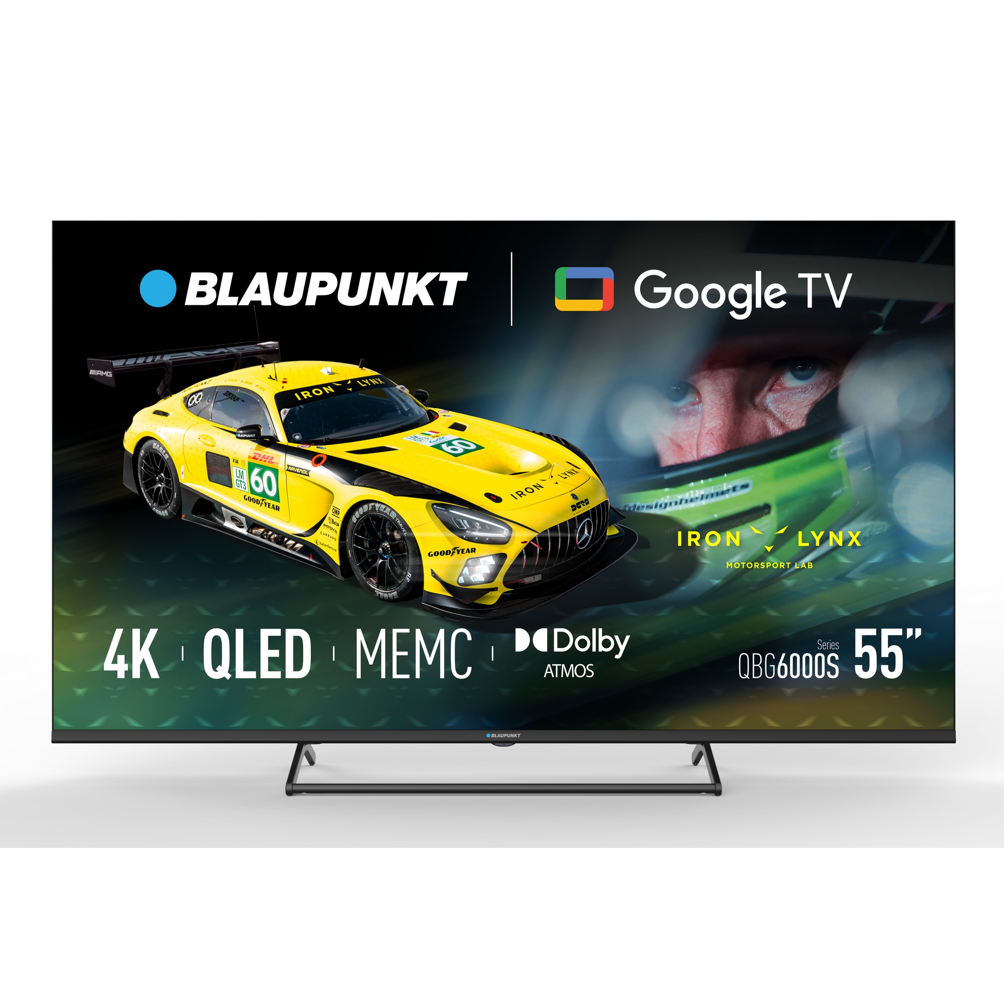 Televizor Blaupunkt QLED 55QBG6000S, 139 cm, Smart Google TV, 4K Ultra HD, Clasa G