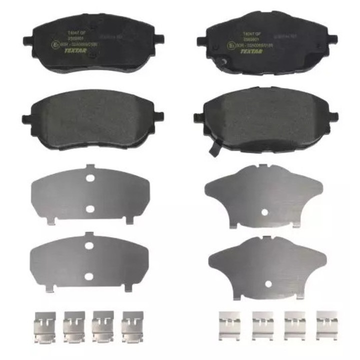 Textar fékbetétek, Toyota Auris 12- típushoz, 134.4x57.1x18.7mm, akusztikus kopásjelzővel