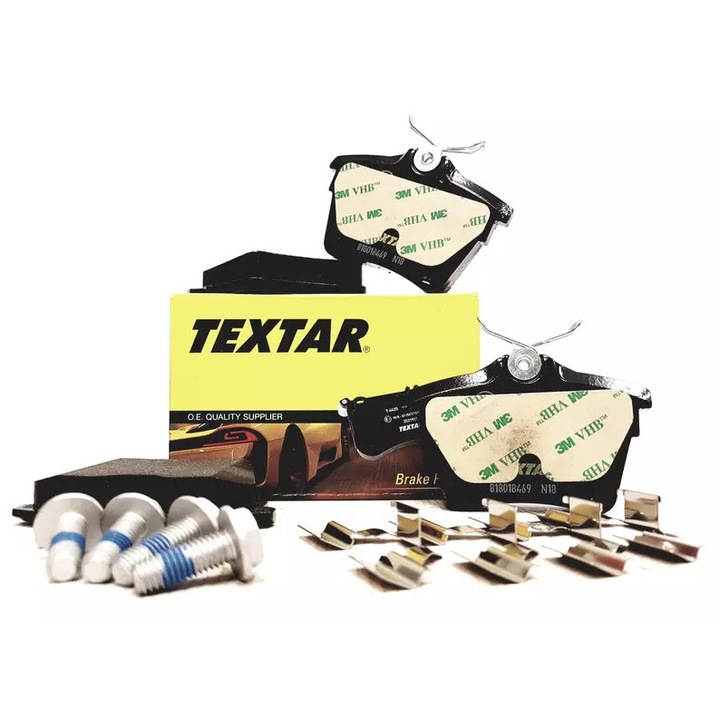 Fékbetétek, TEXTAR, Peugeot 407/607, 86,2x57x17,8mm, hátsó
