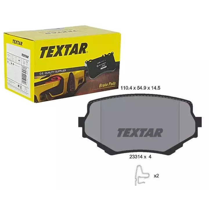 Textar fékbetét szett, Suzuki Vitara/Grand Vitara modellekhez, 110,4x54,9x14,5mm, kopásjelző szenzorral