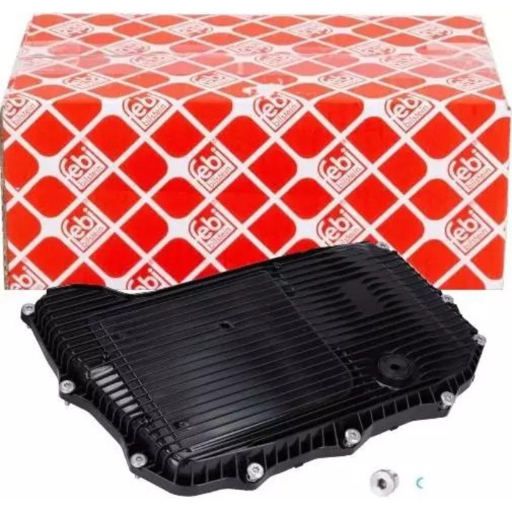 Olajteknő automata sebességváltóhoz FEBI, 503x338,5x46mm, dízel, 1,38kg, szűrővel együtt, Audi A5 2.0 TFSI Mild Hybrid Quattro 17-
