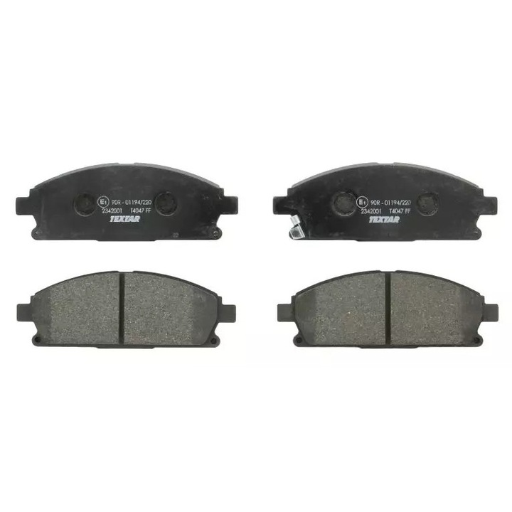 Textar fékbetétek, Nissan X-Trail 01-/Pathfinder 97-hez, 159x56x16,5mm, készlet