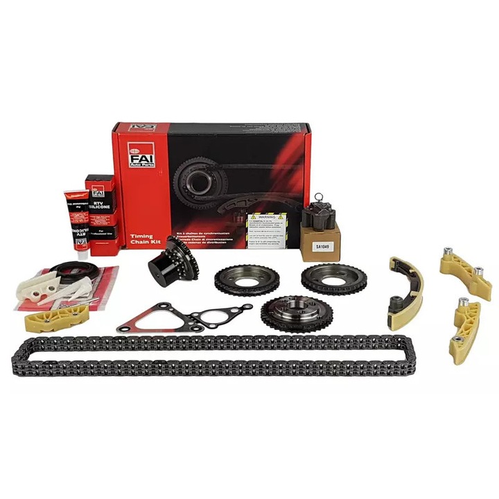 FAI vezérműlánc készlet Ford DOHC-hoz, Mondeo 00-07, Transit 00-11, 132 láncszem, Duplex, 6,75mm