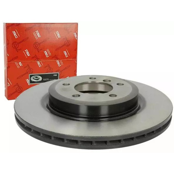 SNR féktárcsa, szellőztetett, 325x25mm, fekete, 5 lyukú, személygépkocsikhoz