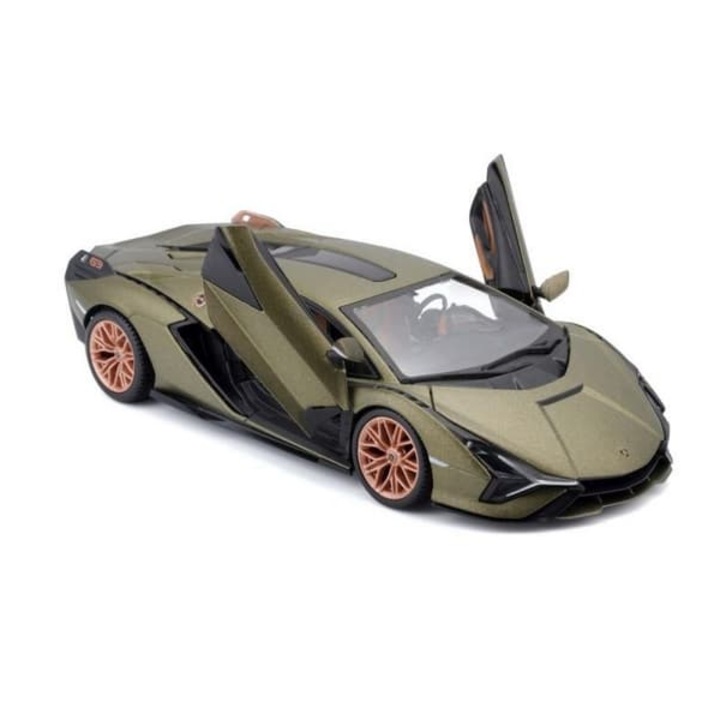 Modelautó Lamborghini Sian FKP 37 hibrid, 2020, zöld, Bburago 1/24