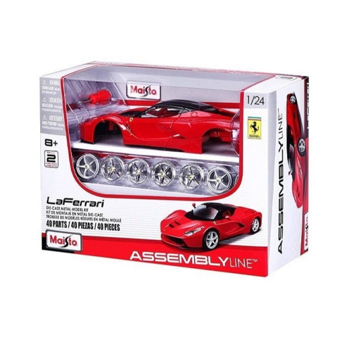 Модел на автомобил Ferrari Laferrari 2013, комплект за сглобяване, 40 части, ниво 2, Maisto 1/24