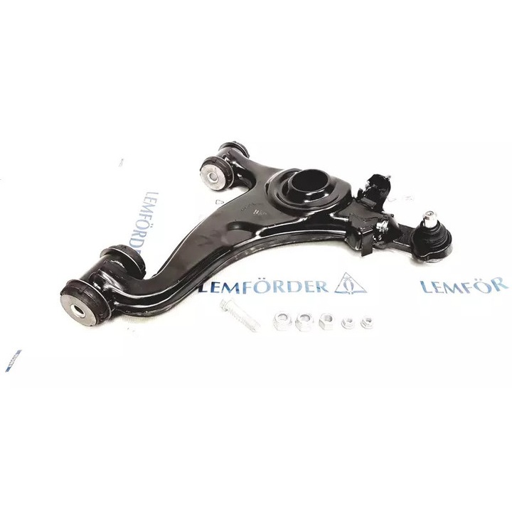 Lengőkar, Lemforder, rögzítéssel, gumitartóval, személygépjárművekhez, 10973 02